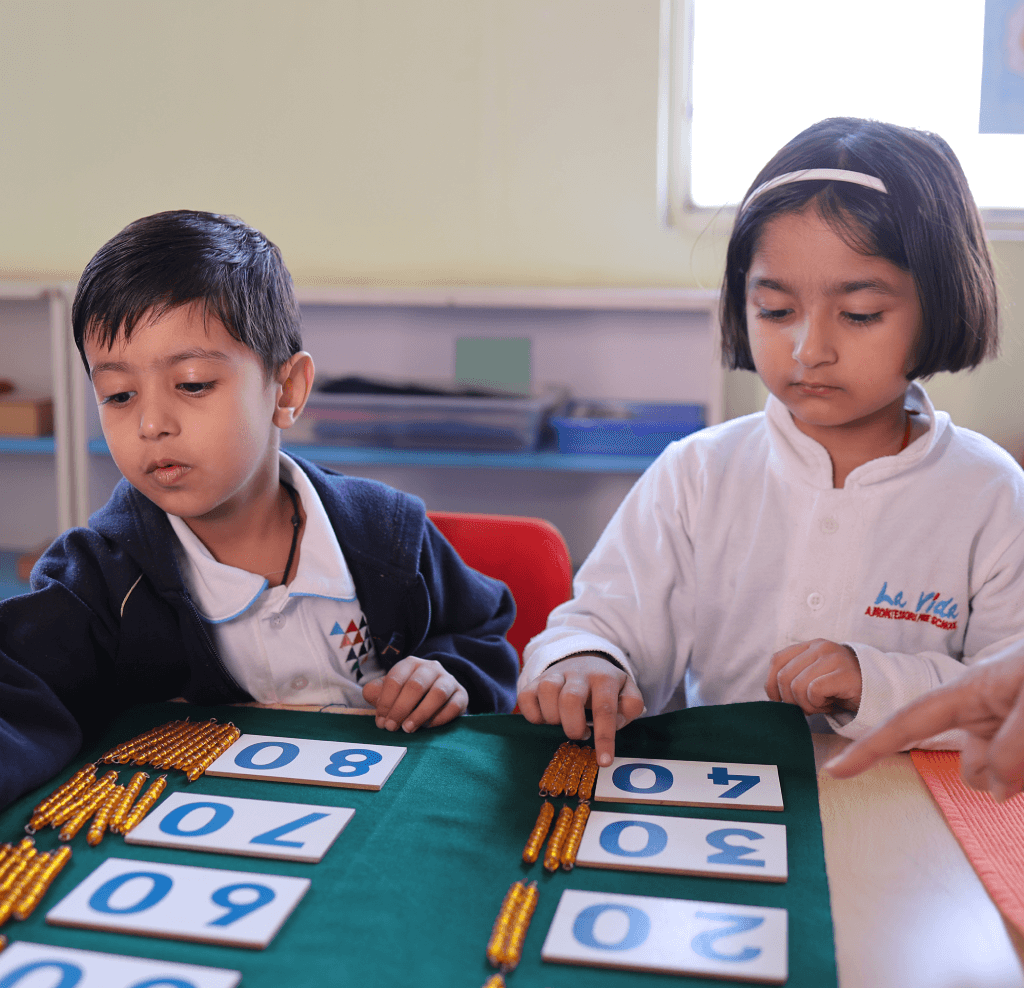 Mother and toddler learning